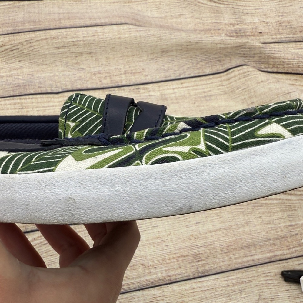 Cole Haan Green Leaf Print Women's Loafers - Picture 8 of 11